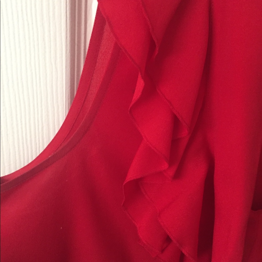 LOFT Ruffle Tie Top - Picture 4 of 6